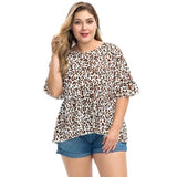 Blusa Solta Animal Print Manga Rosa » Coleção Fernanda