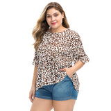 Blusa Solta Animal Print Manga Rosa » Coleção Fernanda